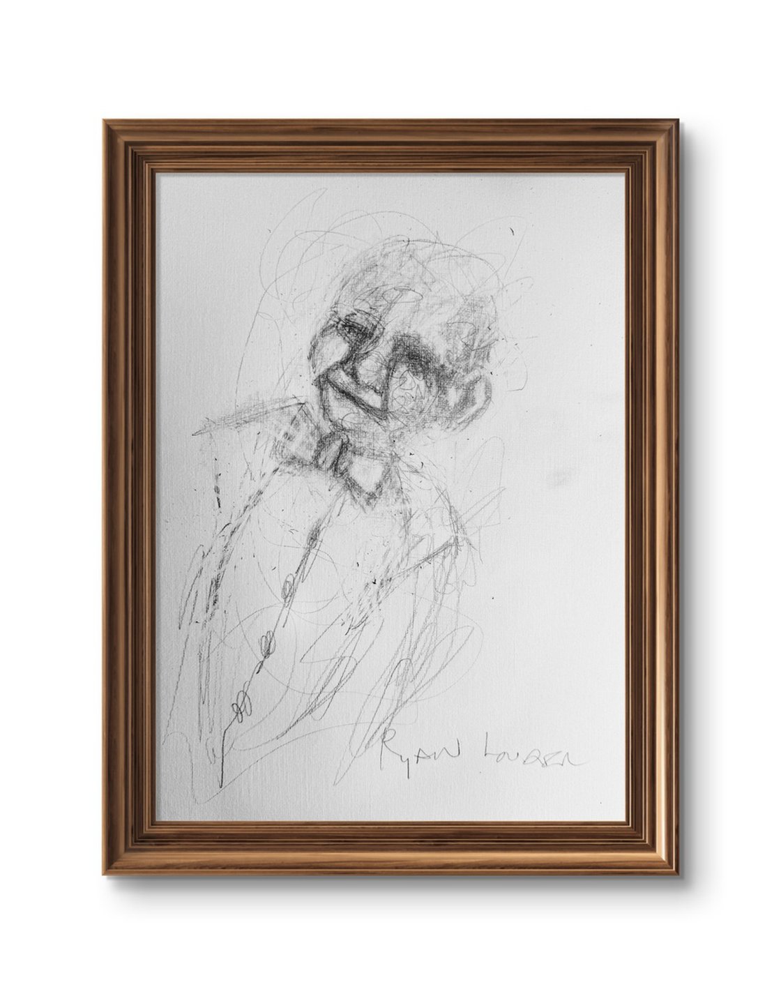 A painting titled 'The Old Man Was As Happy As Can Be by Ryan  Louder' by Ryan Louder