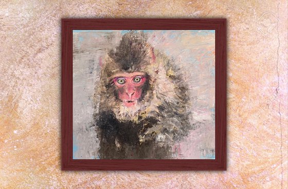 Wild Monkey Painting by Ryan Louder