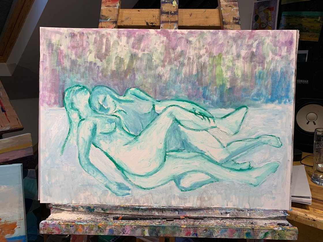 Figure Studies Abstract by Ryan Louder - Hahnemühle German Etching Fine Art Print