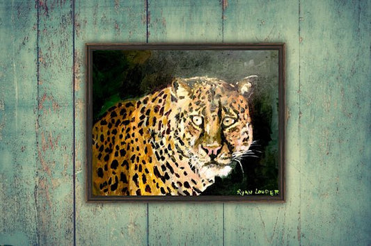 Leopard Painting by Ryan Louder