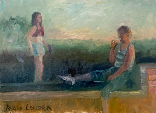 Smoking Weed On A Summers Day Painting by Ryan Louder