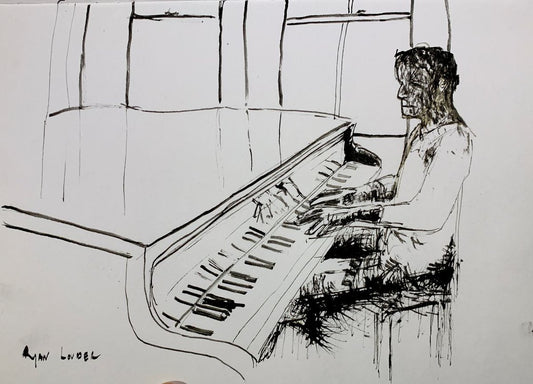 The Weary Piano Player by Ryan  Louder - Sold
