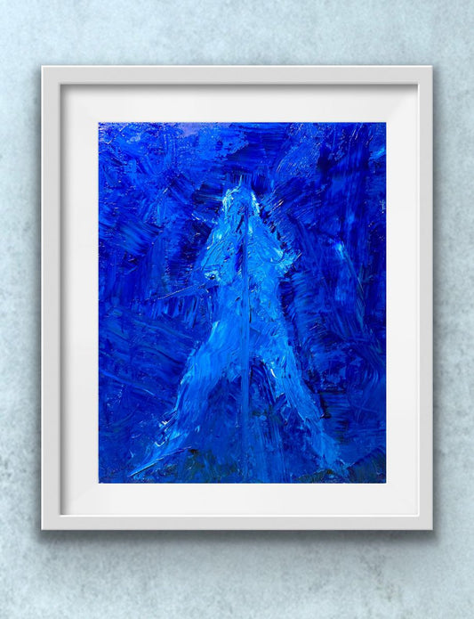 A painting titled 'Lead Singer View From The Front Row by Ryan  Louder' by Ryan Louder