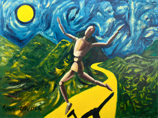 A painting titled 'LIFE IS BRILLIANT by Ryan  Louder' by Ryan Louder