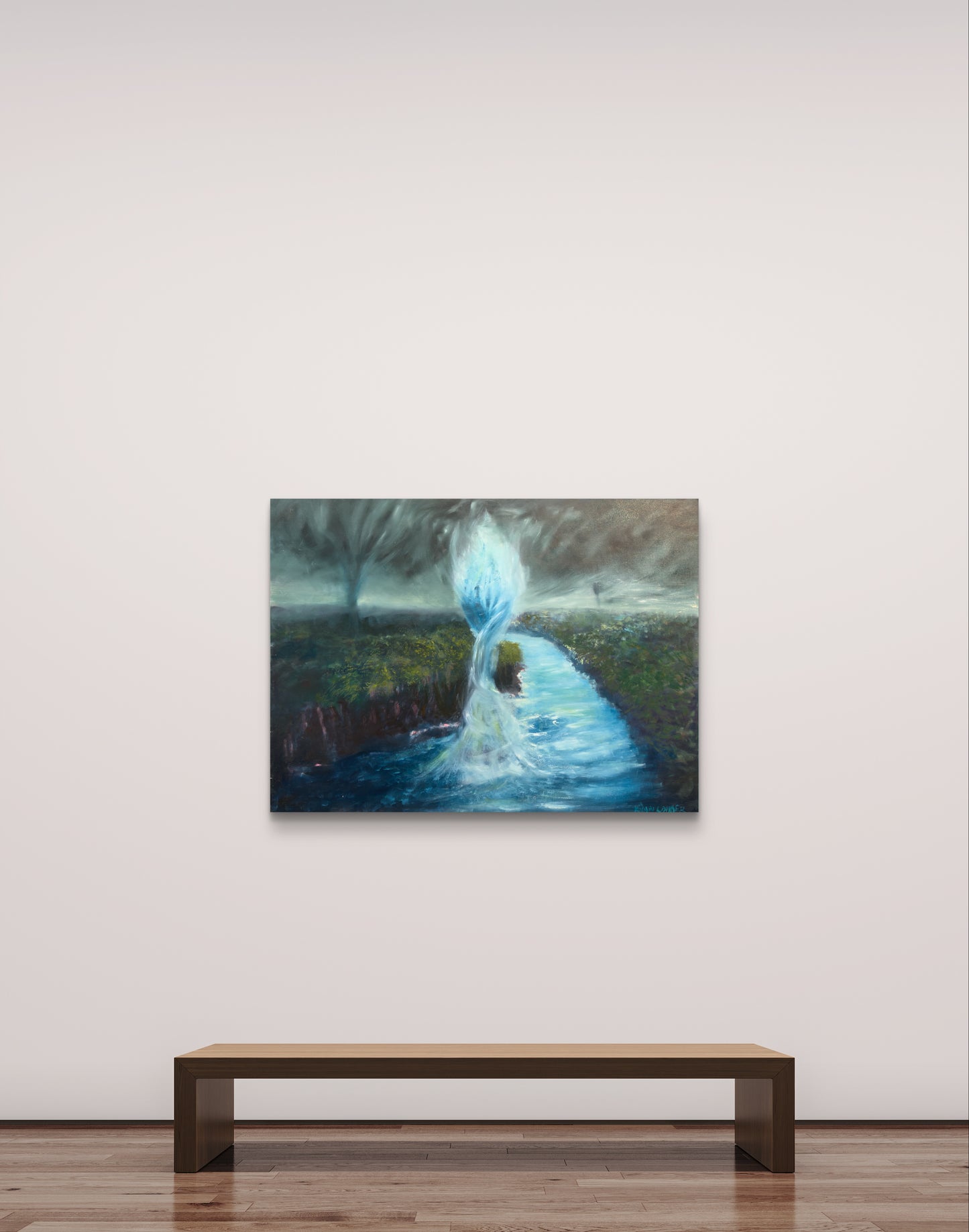 A painting titled 'Tornado by Ryan  Louder' by Artworks by Ryan Louder