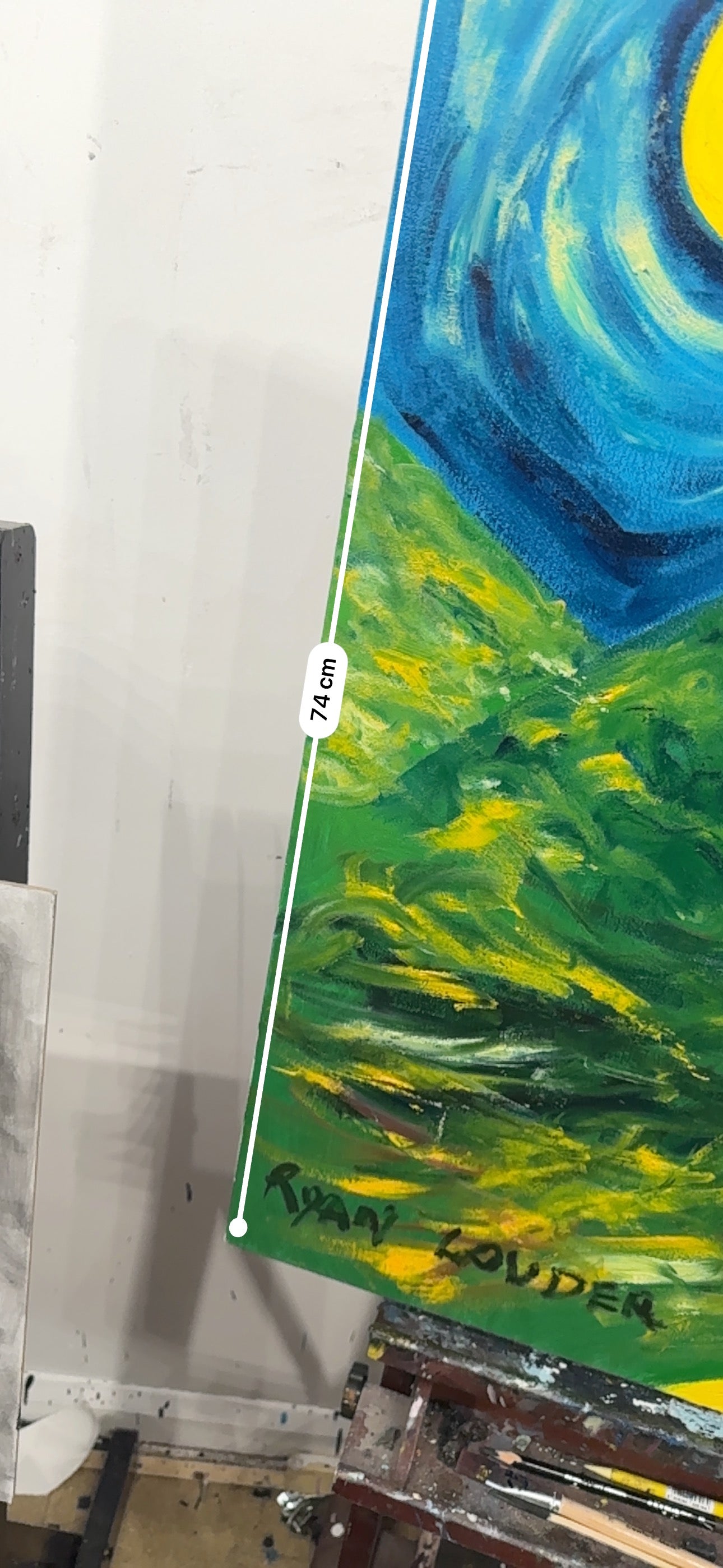 A painting titled 'LIFE IS BRILLIANT by Ryan  Louder' by Ryan Louder
