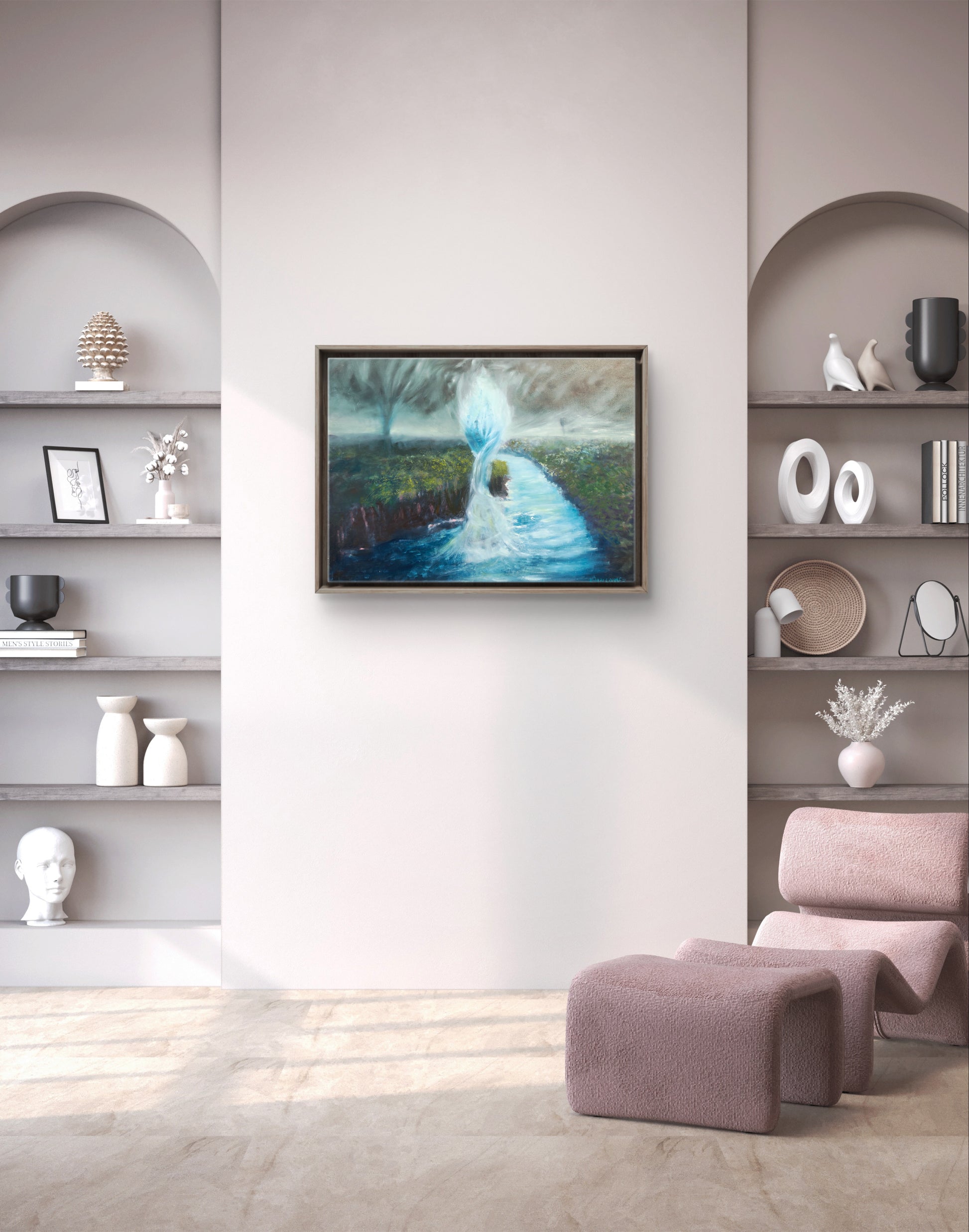 A painting titled 'Tornado by Ryan  Louder' by Artworks by Ryan Louder