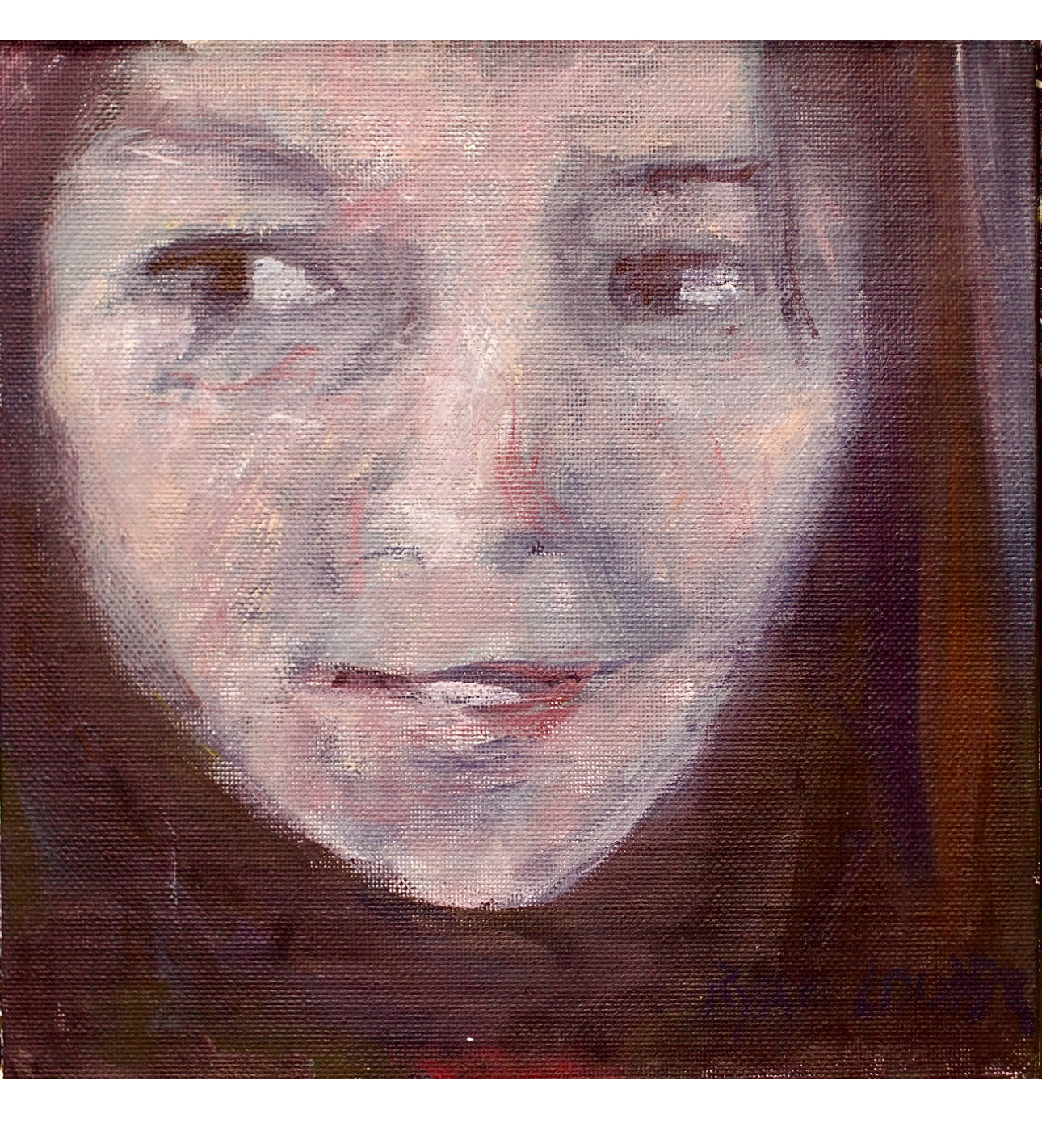 A painting titled 'A Kind Face' by Ryan Louder