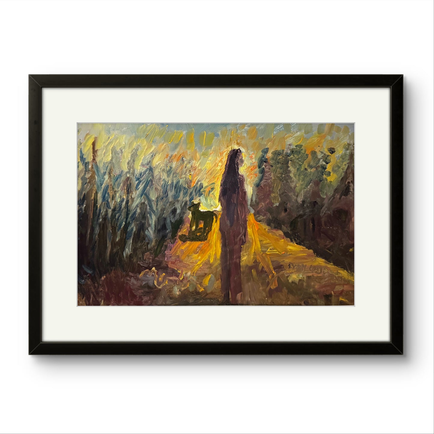 Walking At Dusk by Ryan  Louder - Sold - Surreal Multi-Layered Vision - Layered Realities