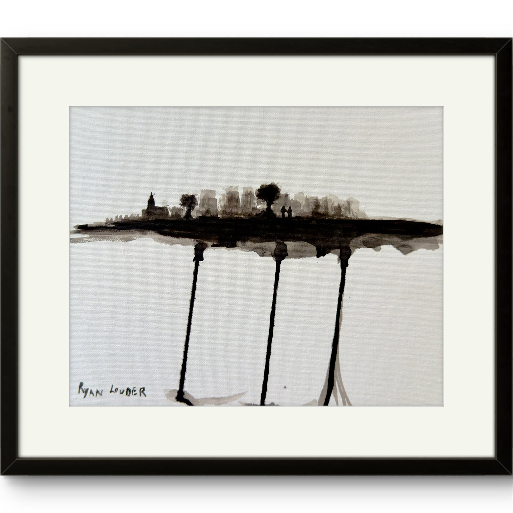 A painting titled 'Laying Down Roots' by Ryan Louder