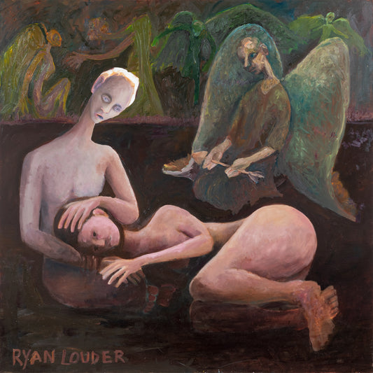 A painting titled 'Cupid’s Forgiveness by Ryan  Louder' by Ryan Louder