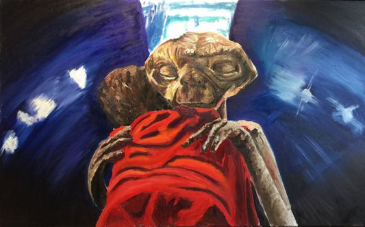 E.T & Me Painting by Ryan Louder