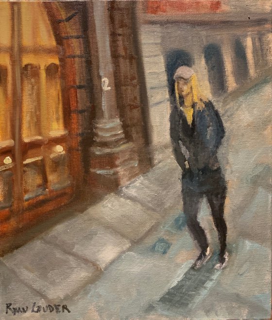 London - Sunday Morning Coffee Run Painting by Ryan Louder