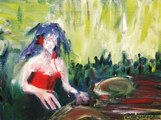 EDM - Oil On Canvas 9x12 by Ryan  Louder