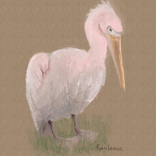 A painting titled 'Fly little Pelican Fly by Ryan  Louder' by Ryan Louder