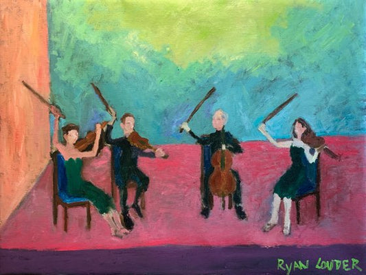 String Quartet Painting by Ryan Louder