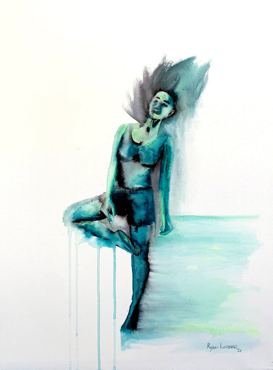 A painting titled 'Dancer by Ryan  Louder' by Ryan Louder