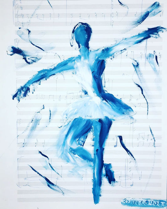 A painting titled 'Little Jumps by Ryan  Louder' by Ryan Louder