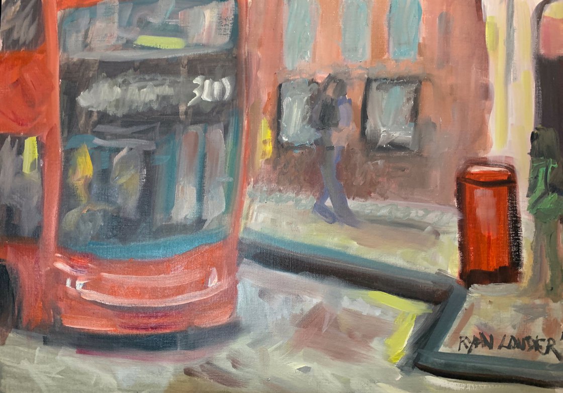 A painting titled 'The Letter Box by Ryan  Louder' by Ryan Louder