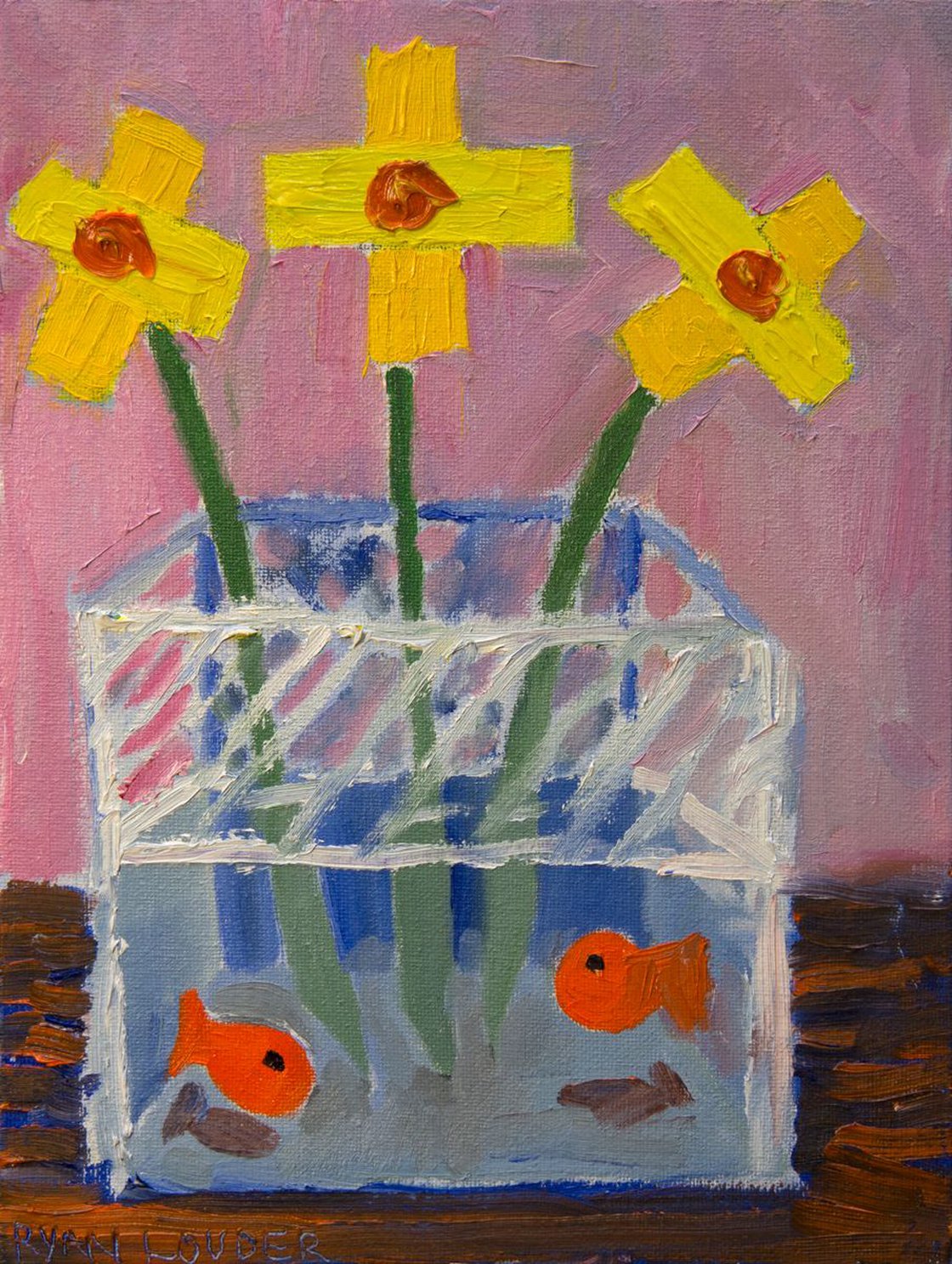 Daffodils and Goldfish by Ryan  Louder - Sold