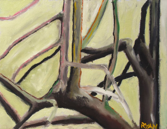A painting titled 'Forest by Ryan  Louder' by Ryan Louder