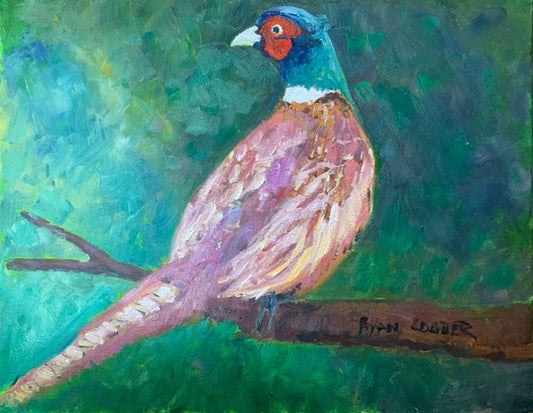 Pheasant Painting by Ryan Louder