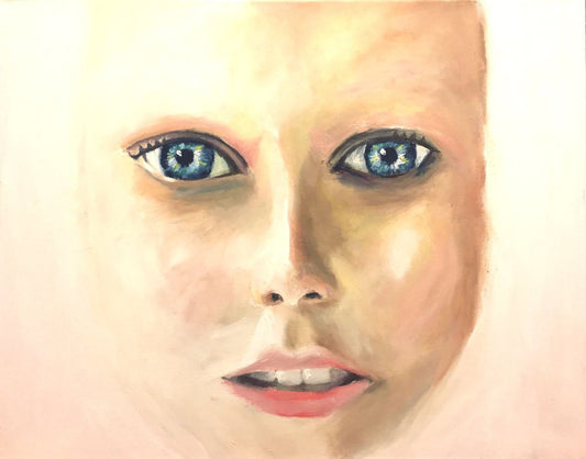 A painting titled 'Face of a Girl "Soul" by Ryan  Louder' by Ryan Louder