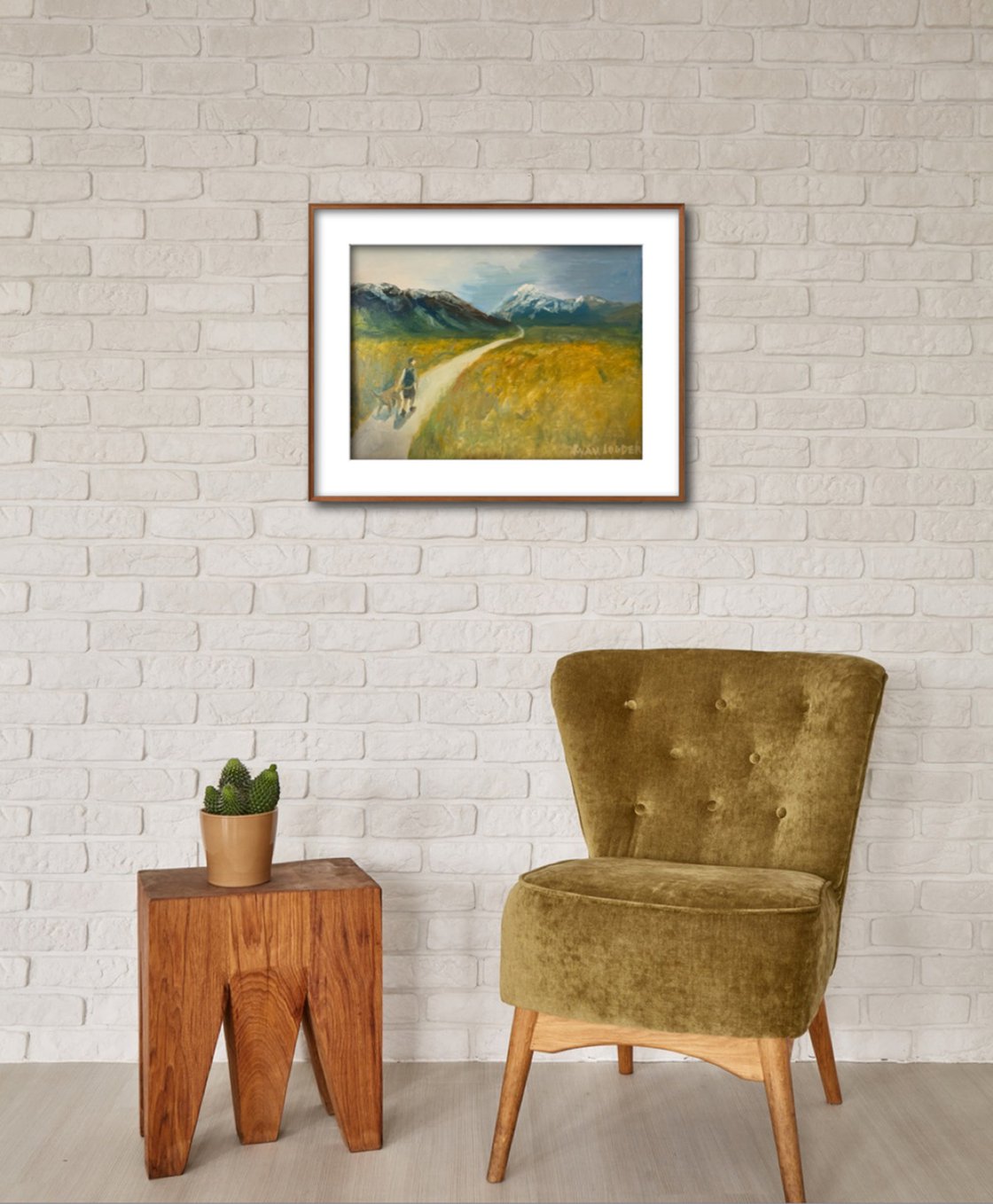 A painting titled 'The Long Walk by Ryan  Louder' by Ryan Louder