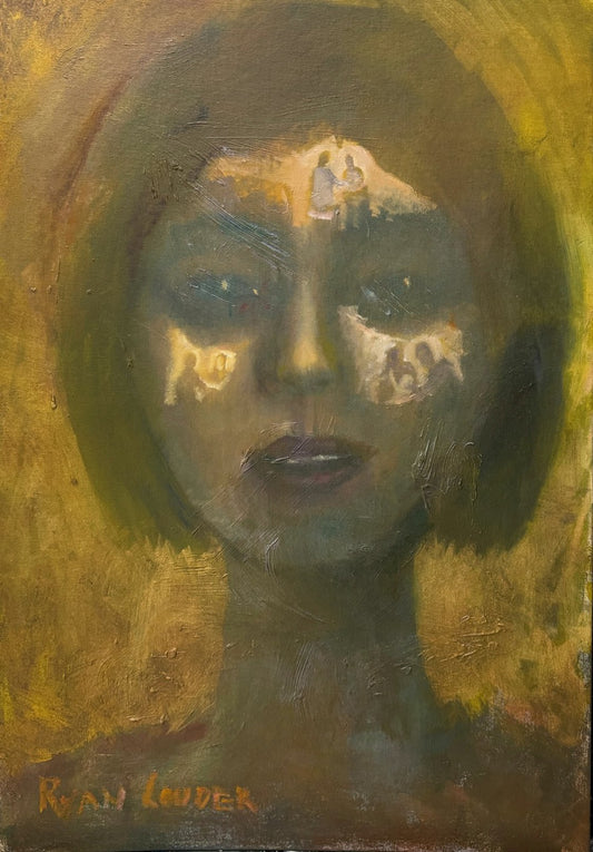 A painting titled 'Her Life by Ryan  Louder' by Ryan Louder