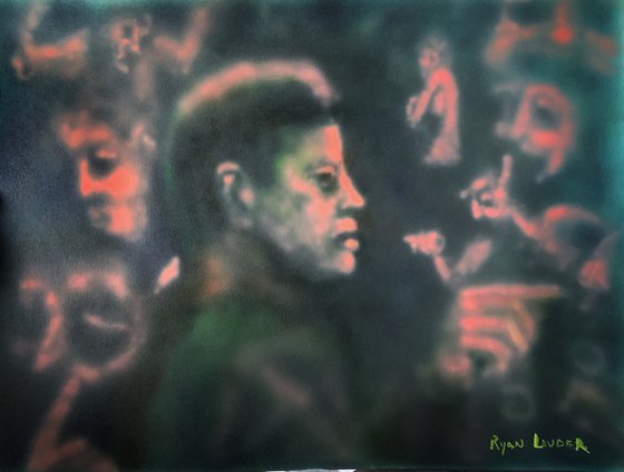 JFK Assassination of Truth Painting by Ryan Louder