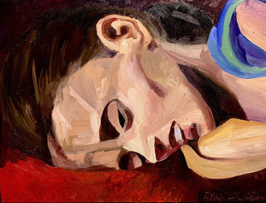 A painting titled 'Children of Yemen by Ryan  Louder' by Ryan Louder