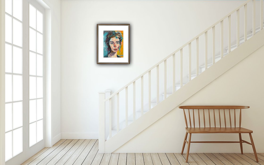 A painting titled 'Portrait Of A Young Woman 2 by Ryan  Louder' by Ryan Louder