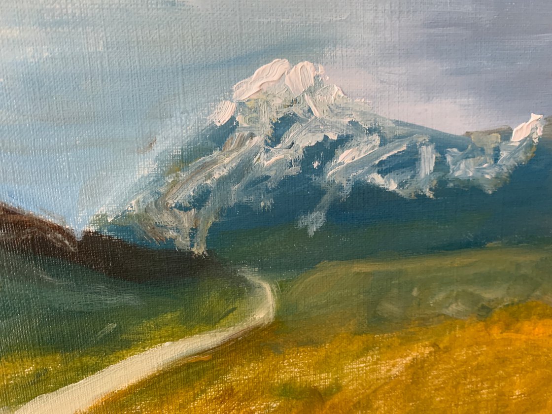 A painting titled 'The Long Walk by Ryan  Louder' by Ryan Louder