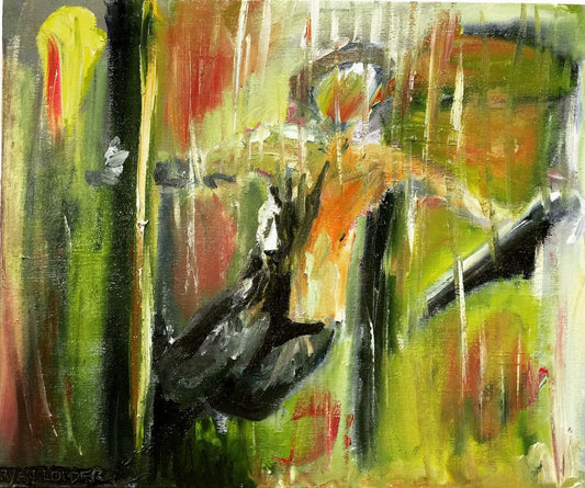 A painting titled 'Singing In The Rain by Ryan  Louder' by Ryan Louder