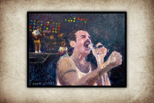 Freddie Mercury by Ryan  Louder - Surreal Multi-Layered Vision - Ethereal Landscapes