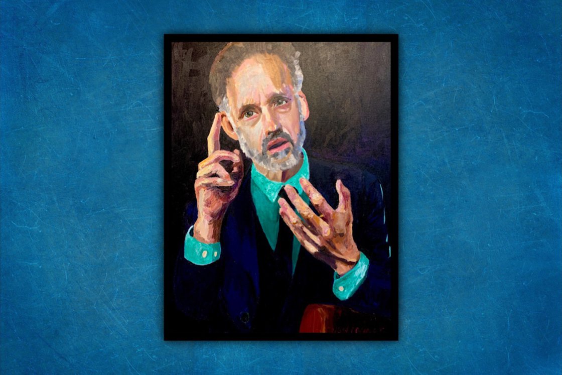 Jordan Peterson by Ryan  Louder - Sold - Surreal Multi-Layered Vision - Introspective Creativity