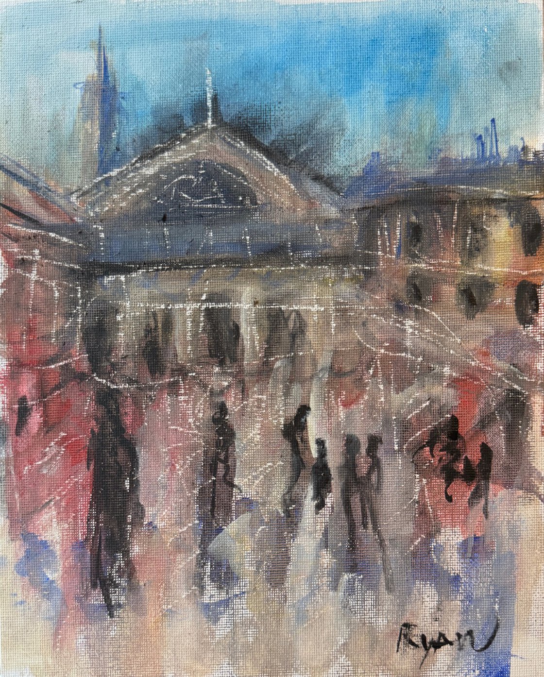 A painting titled 'London 2 by Ryan  Louder' by Ryan Louder