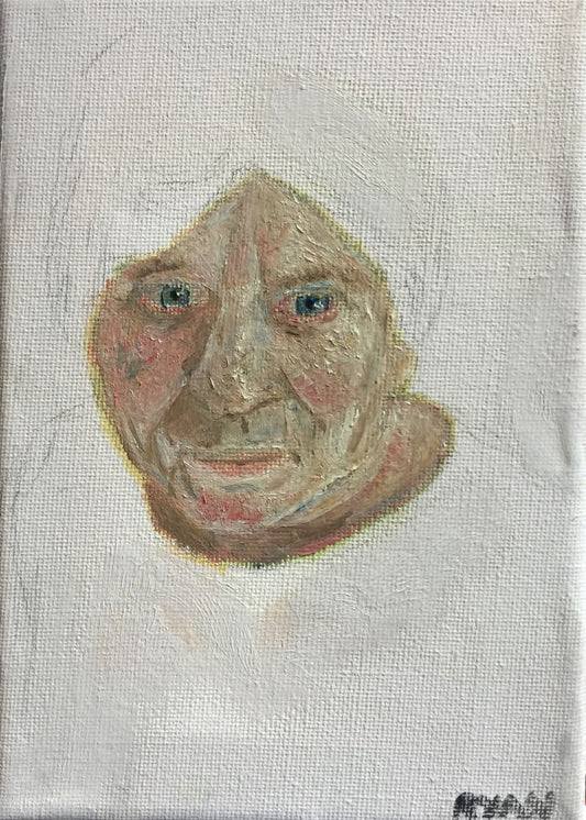 A painting titled 'Anxious Kindness 7x5 Oil On Canvas by Ryan  Louder' by Ryan Louder