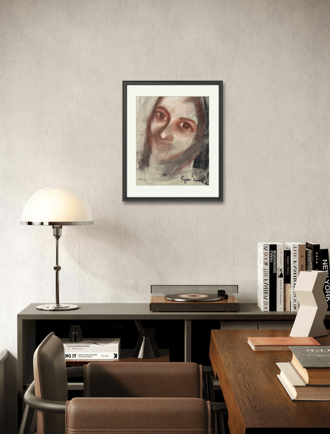 A painting titled 'Study Of Hazel Eyes by Ryan  Louder' by Ryan Louder