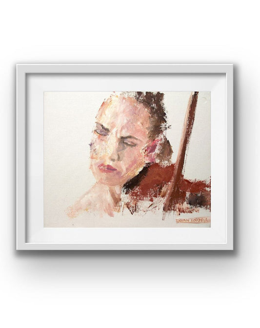 A painting titled 'Musician by Ryan  Louder' by Ryan Louder