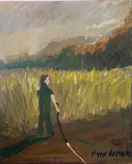 A painting titled 'Into The Fields by Ryan  Louder' by Ryan Louder