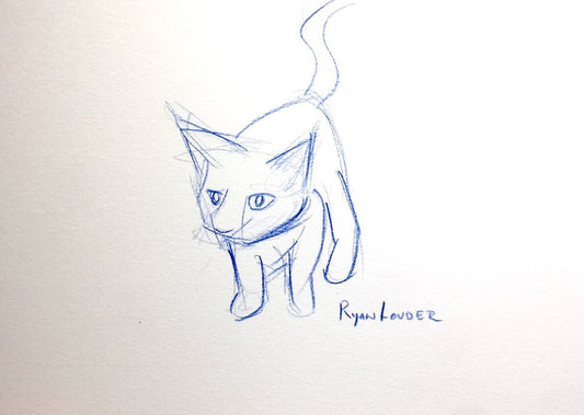 A painting titled 'Kitten by Ryan  Louder' by Ryan Louder