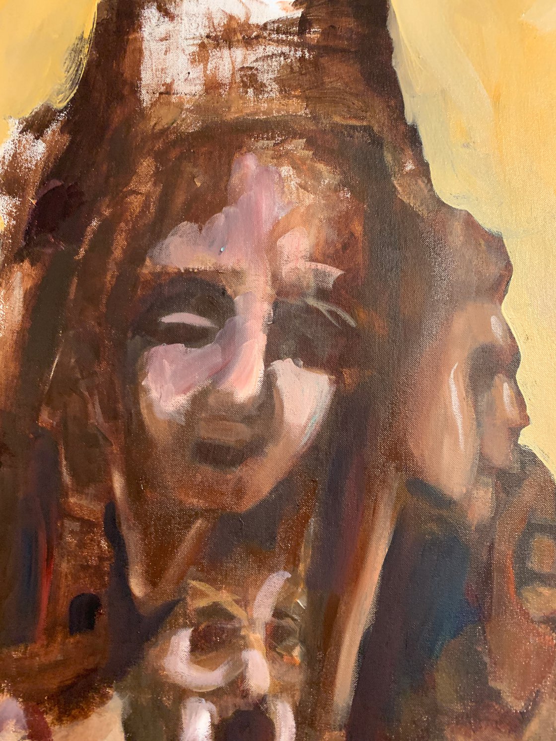 A painting titled 'Father Figure by Ryan  Louder' by Ryan Louder