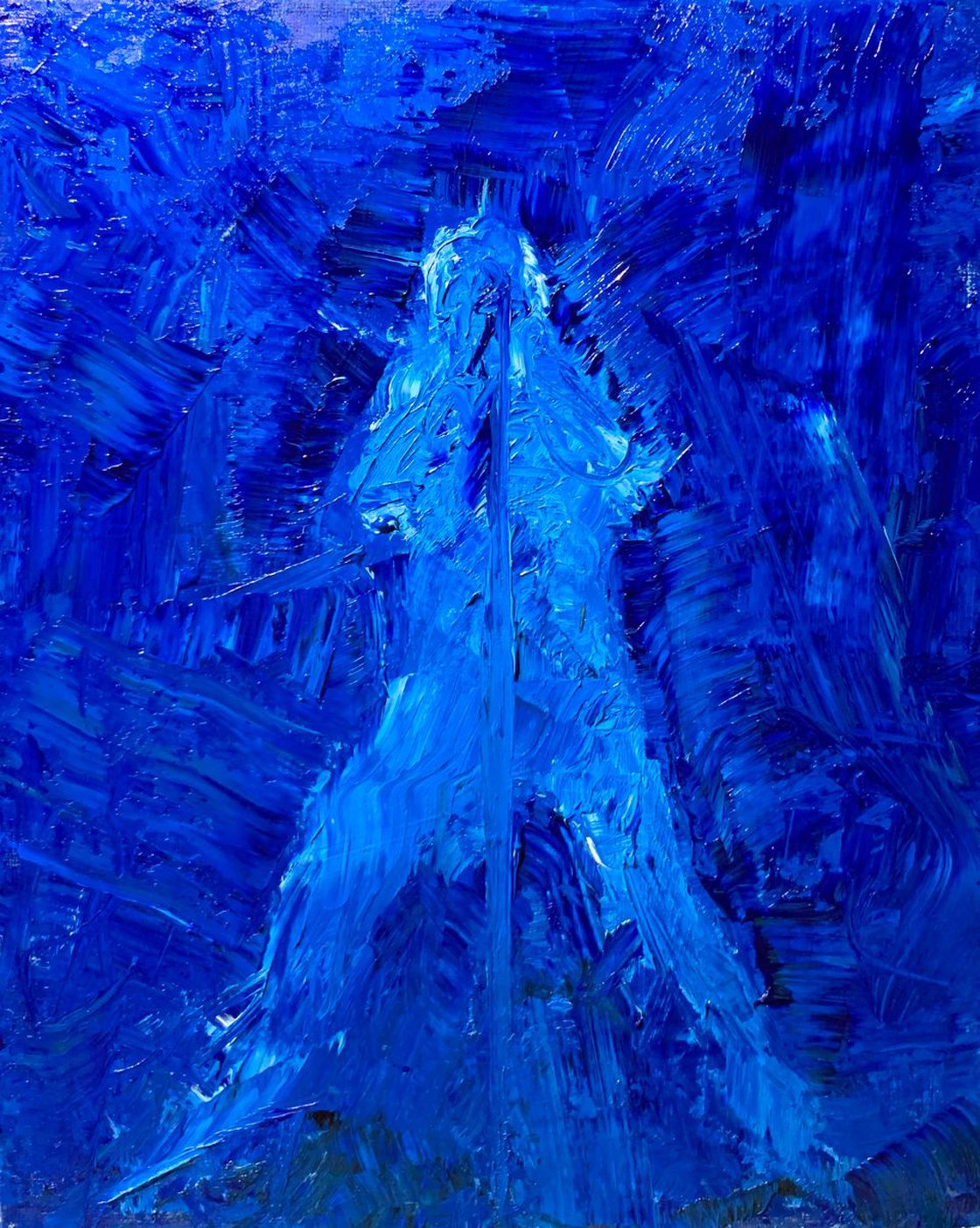 A painting titled 'Lead Singer View From The Front Row by Ryan  Louder' by Ryan Louder