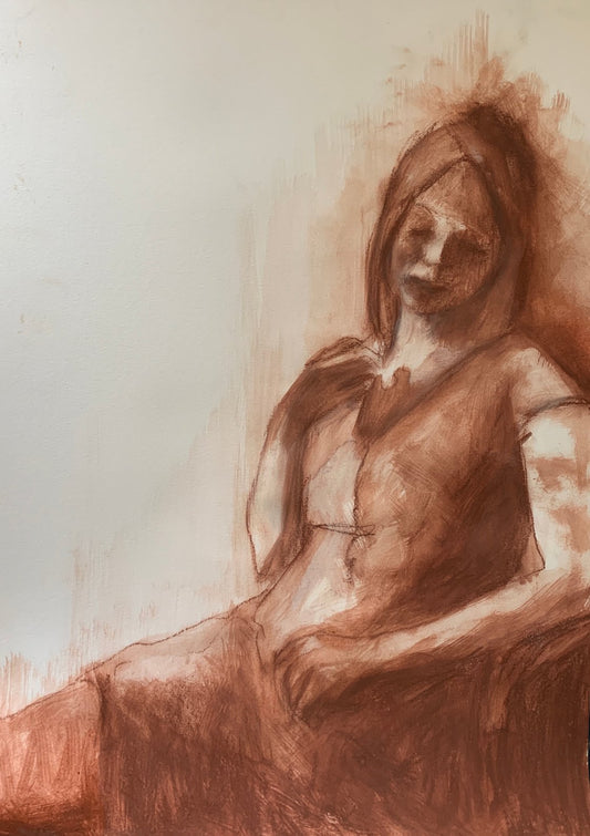 A painting titled 'Study of Katrina by Ryan  Louder' by Ryan Louder