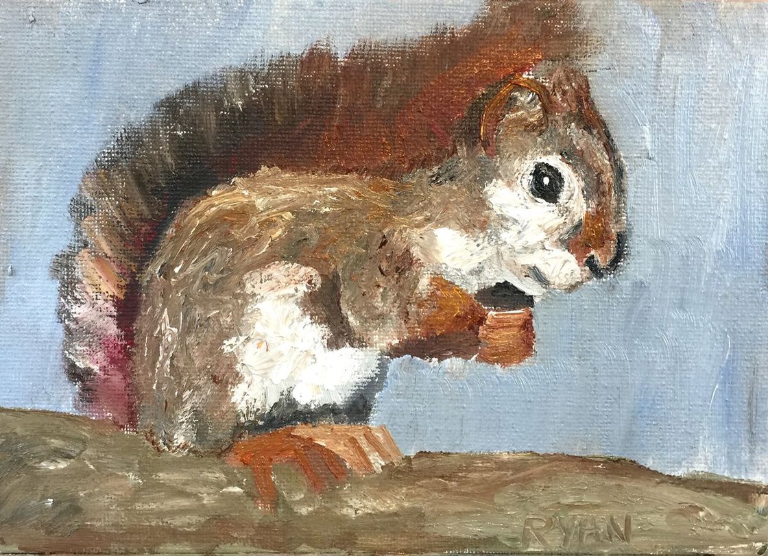 Squirrel by Ryan  Louder - Sold