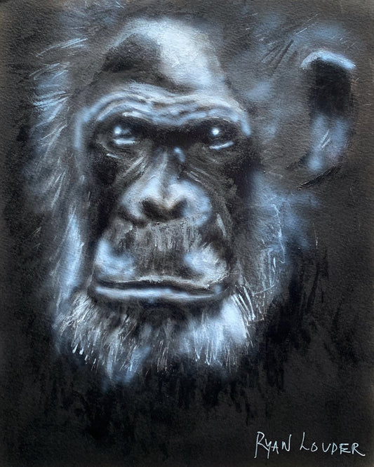 A painting titled 'Old Boy by Ryan  Louder' by Ryan Louder