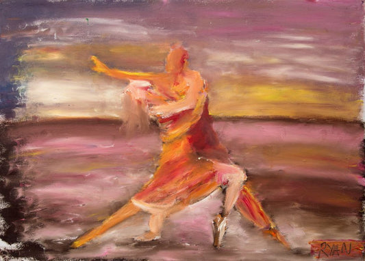 A painting titled 'Dance by Ryan  Louder' by Ryan Louder