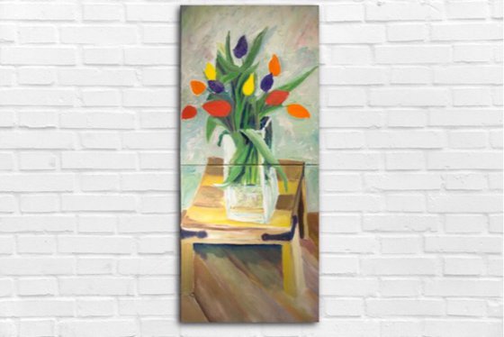 Tulips Painting by Ryan Louder