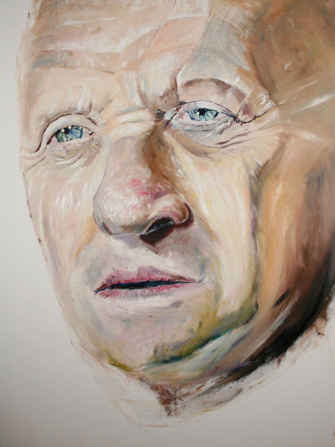A painting titled 'Anthony Hopkins Portrait by Ryan  Louder' by Ryan Louder